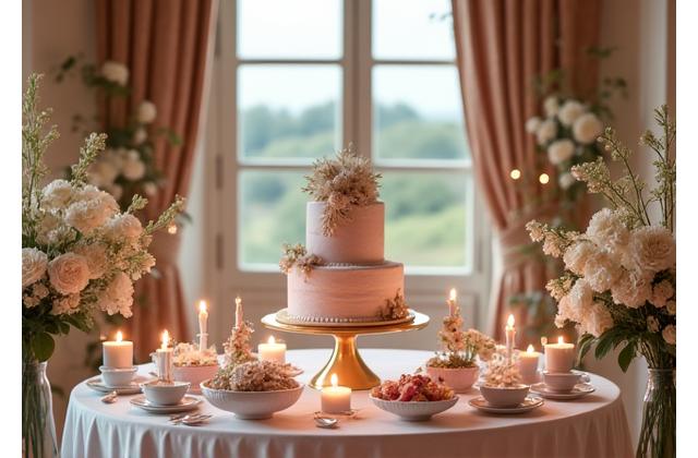 Mariage avec service traiteur Fleuronne