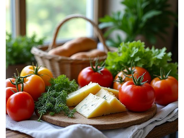 Assortiment de légumes et fruits frais de saison