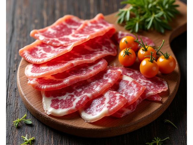 Assortiment de saucissons et jambons de pays lyonnais