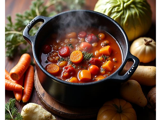 Légumes racines et viandes mijotées d'hiver