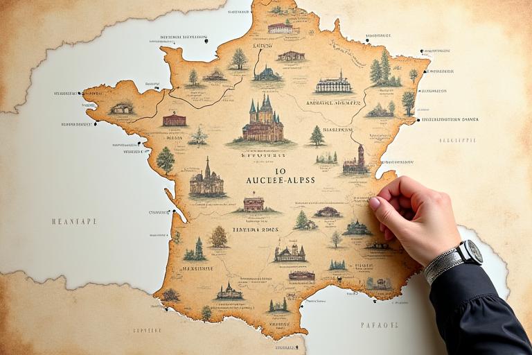 Carte interactive montrant les producteurs locaux partenaires de Fleuronne Gastronomie à moins de 100km de Lyon