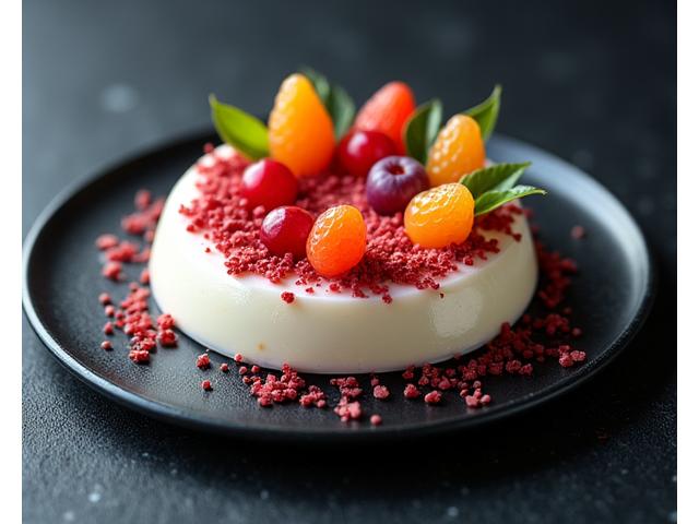 Dessert végétal innovant et élégant